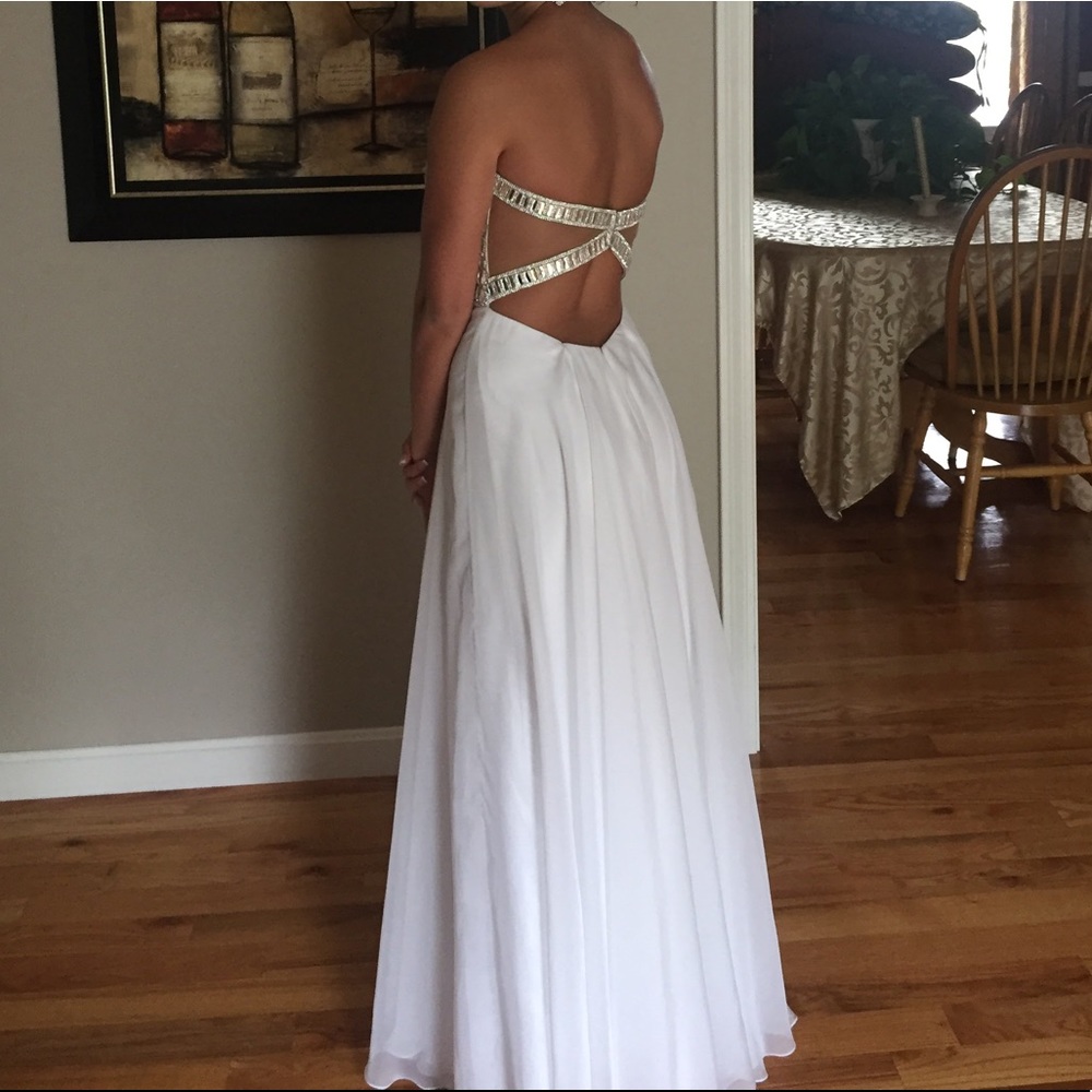 White La Femme Prom Dress